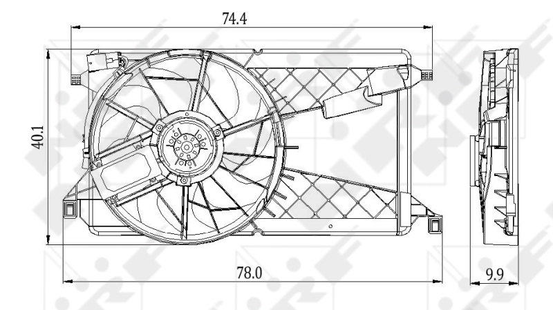 Ventilator radiator racire