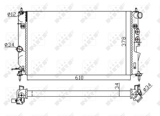 Radiator racire motor
