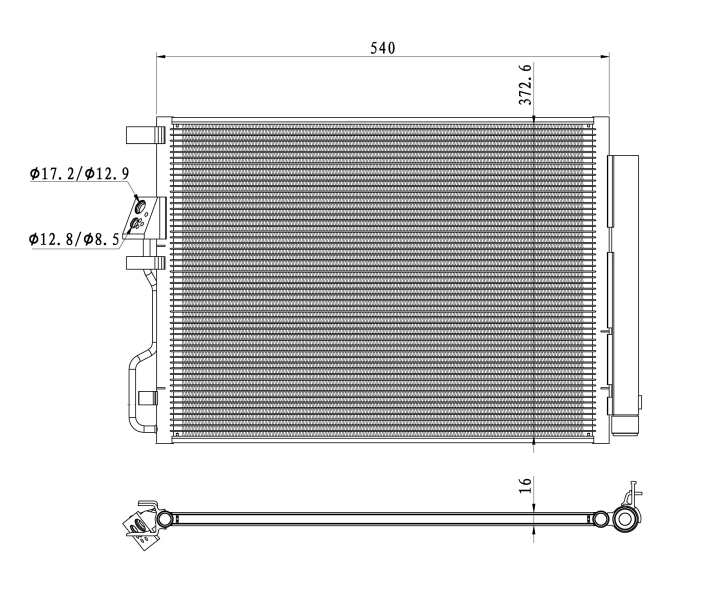 Radiator climatizare