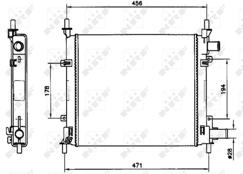 Radiator racire motor
