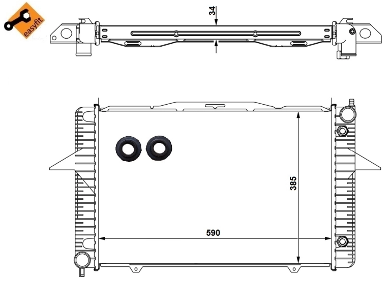 Radiator racire motor
