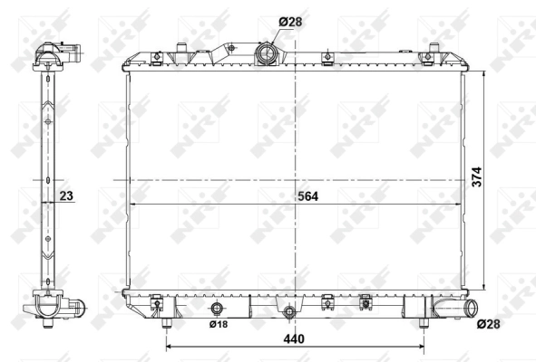 Radiator racire motor
