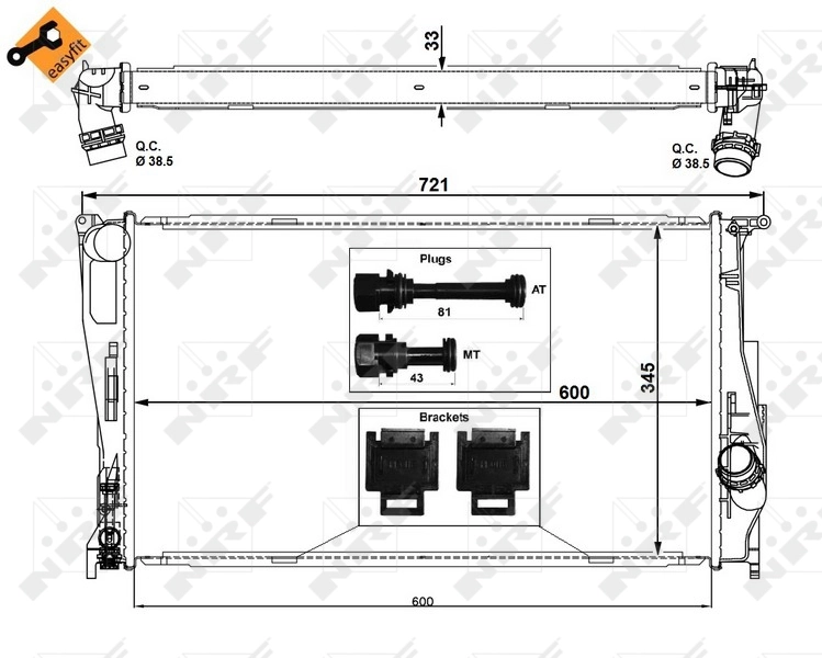 Radiator racire motor