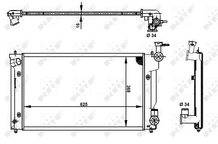 Radiator racire motor