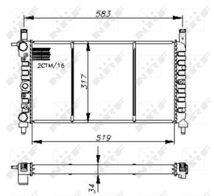 Radiator racire motor