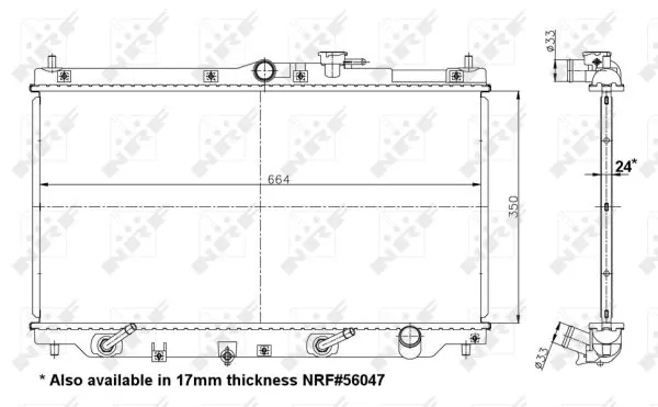 Radiator racire motor