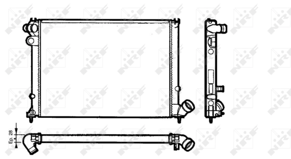 Radiator racire motor