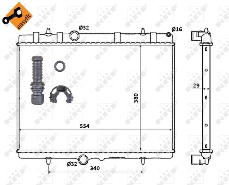 Radiator racire motor