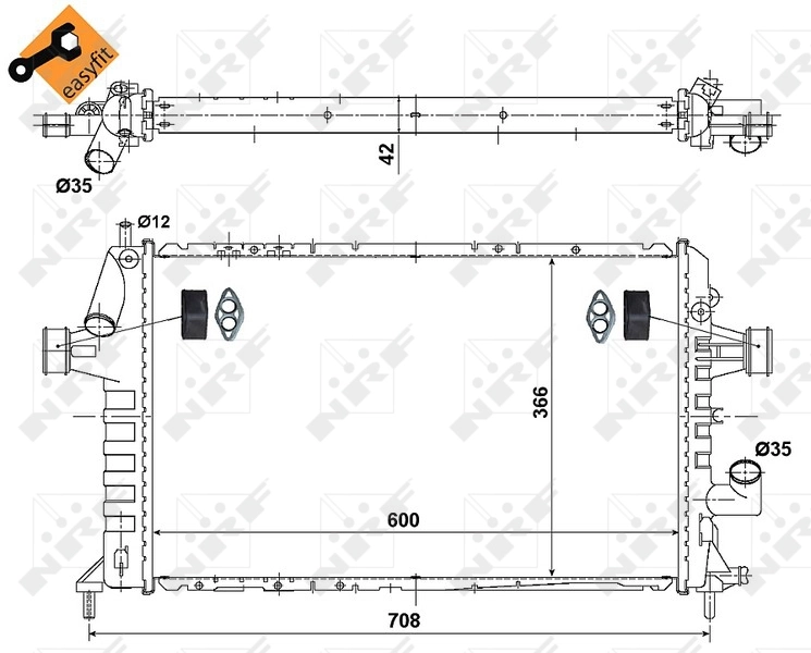 Radiator racire motor