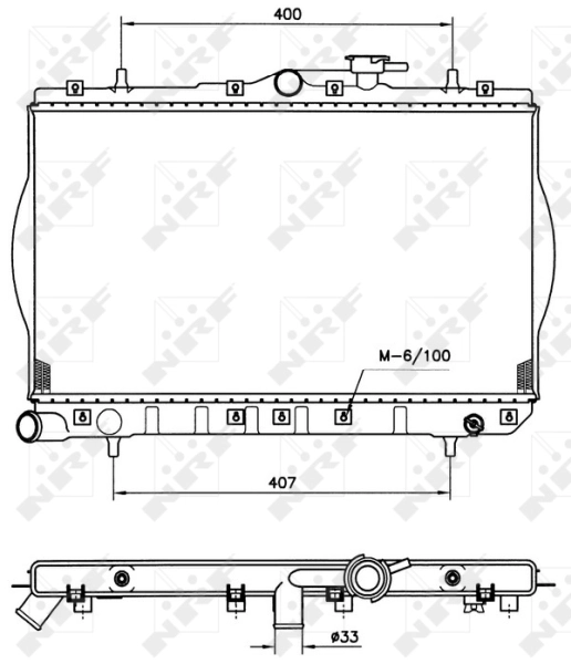 Radiator racire motor