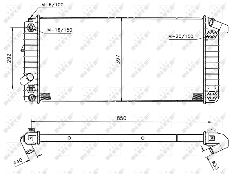 Radiator racire motor
