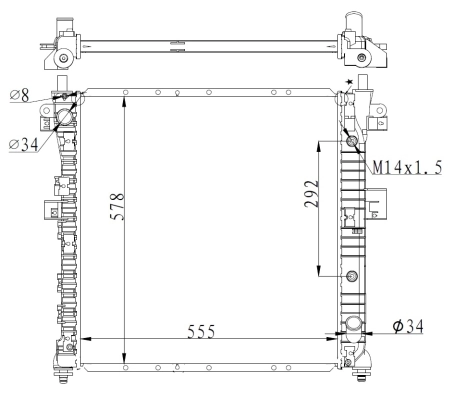 Radiator racire motor