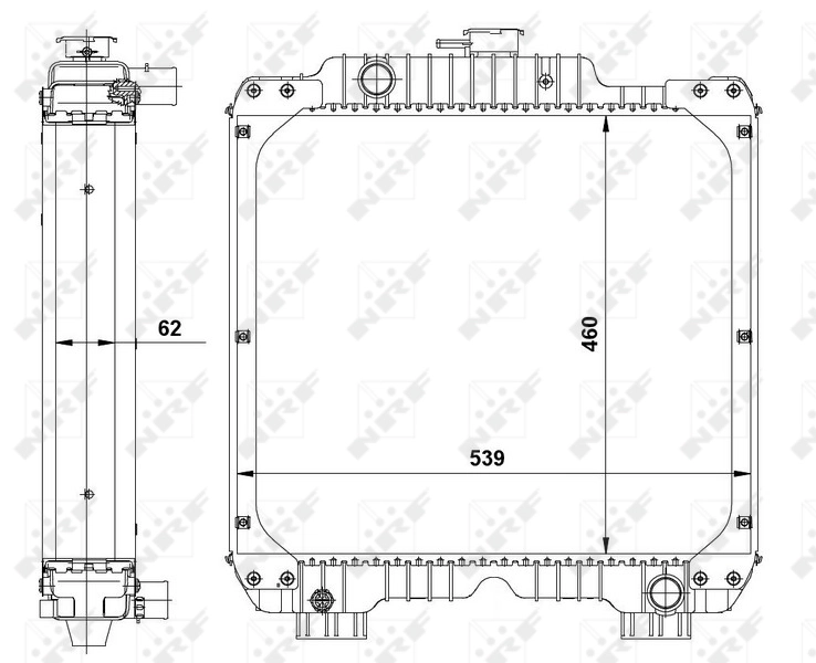 Radiator racire motor
