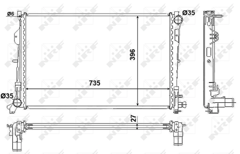 Radiator racire motor