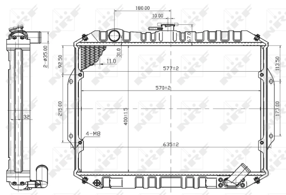 Radiator racire motor