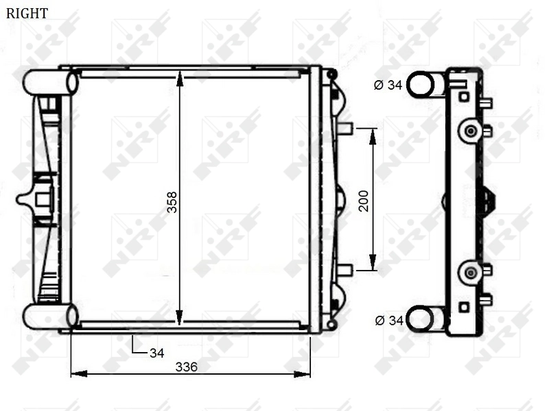 Radiator racire motor