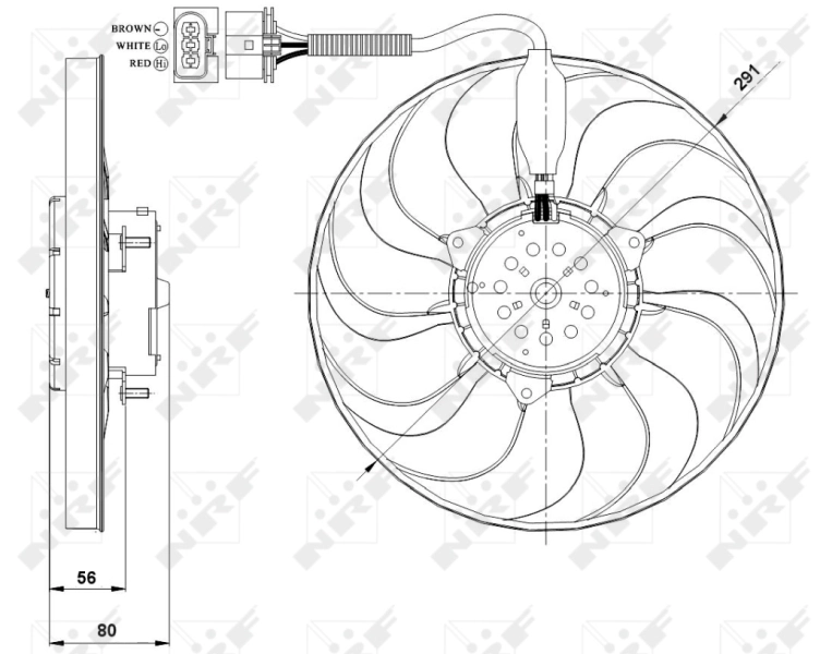 Ventilator radiator racire