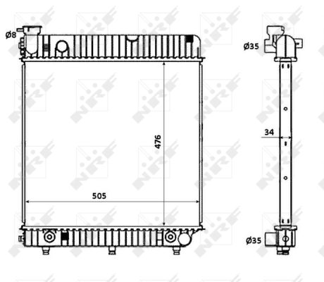Radiator racire motor