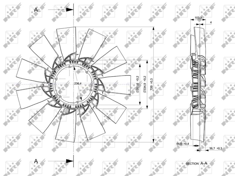 Paleta ventilator racire motor