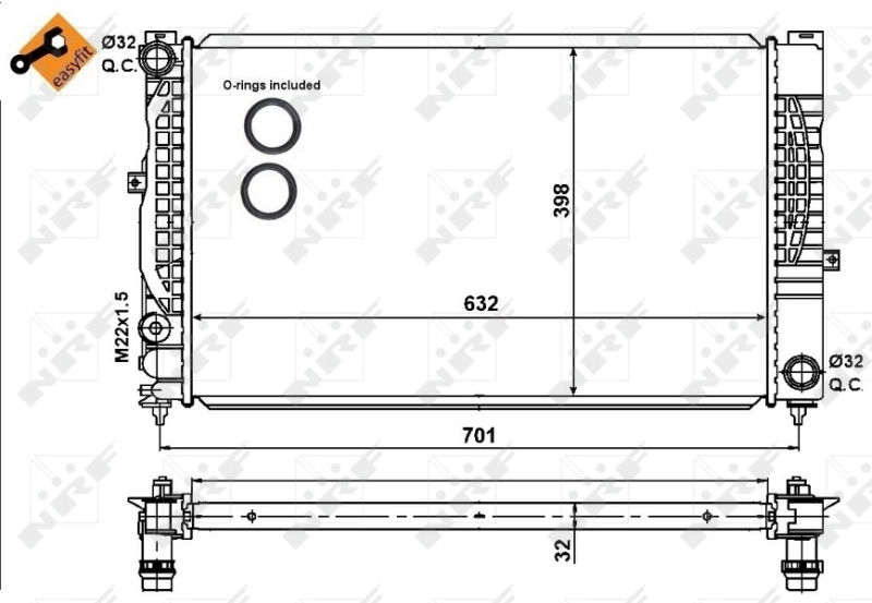 Radiator racire motor