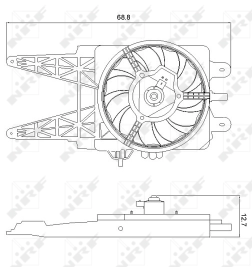 Ventilator radiator racire