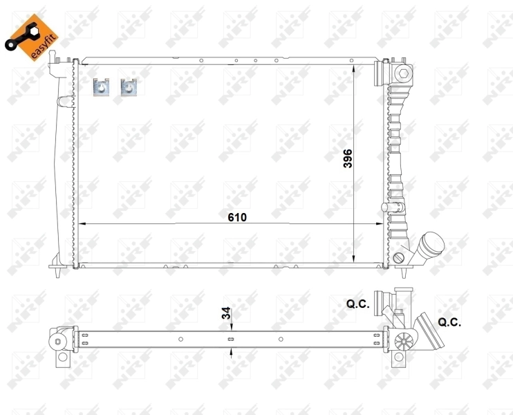 Radiator racire motor