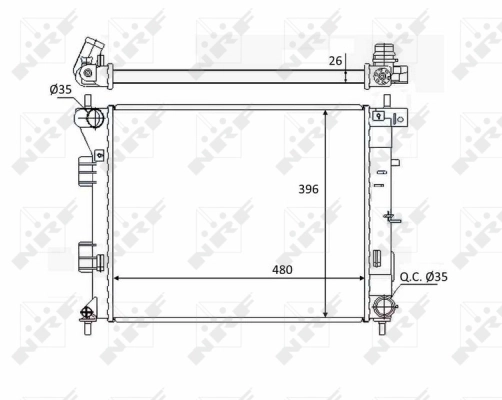 Radiator racire motor