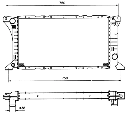 Radiator racire motor