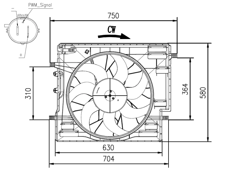 Ventilator radiator racire