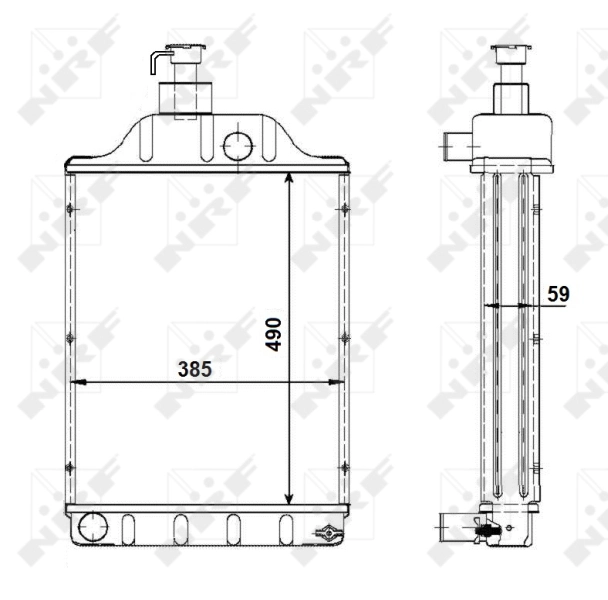 Radiator racire motor