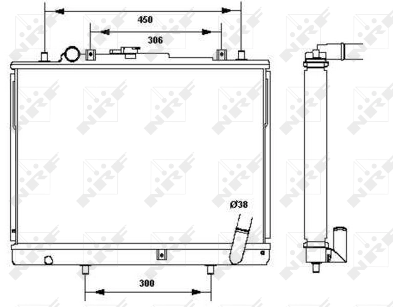 Radiator racire motor