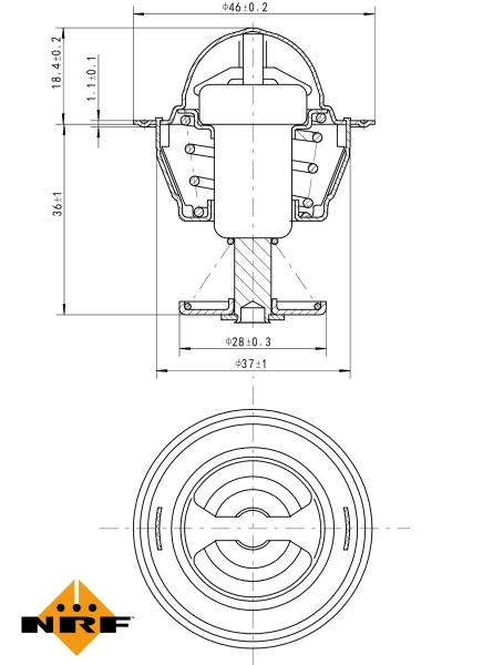 Termostat lichid racire