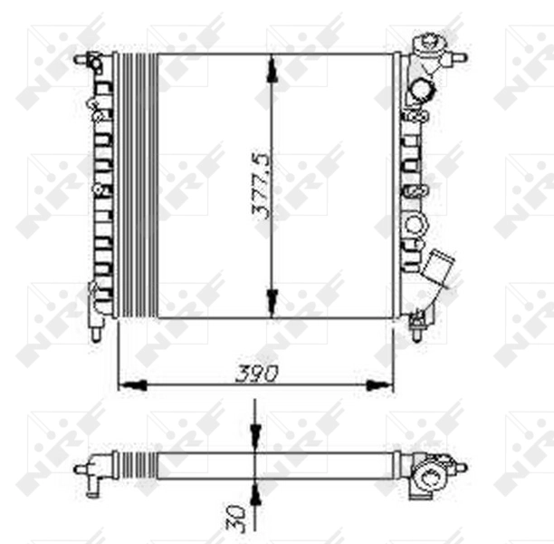 Radiator racire motor