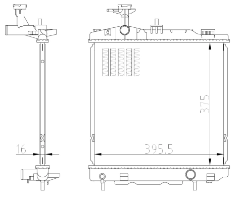 Radiator racire motor