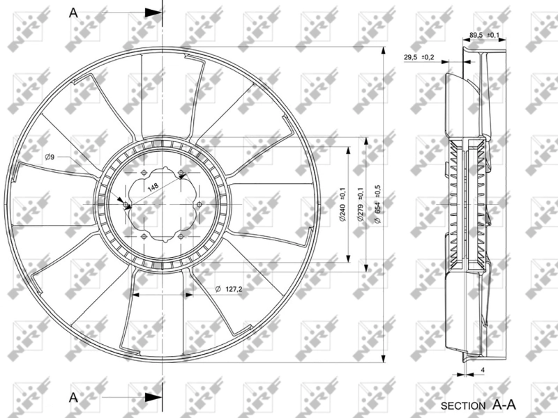 Paleta ventilator racire motor