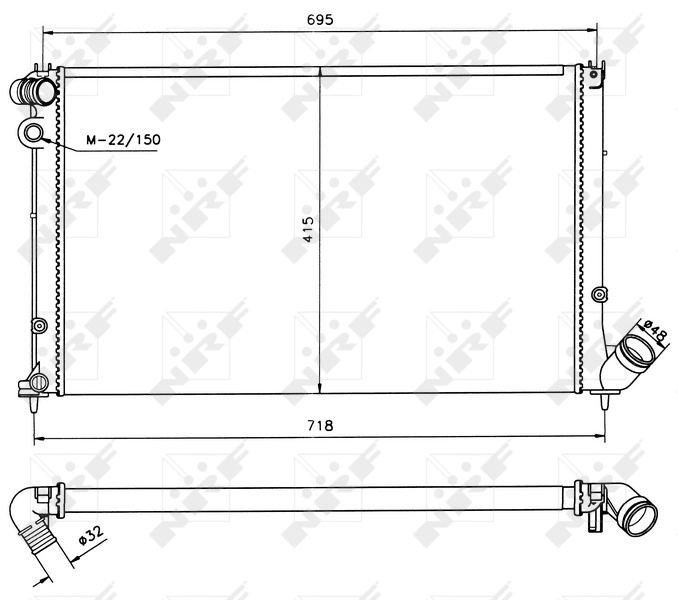 Radiator racire motor