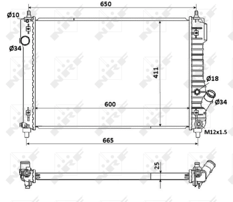 Radiator racire motor