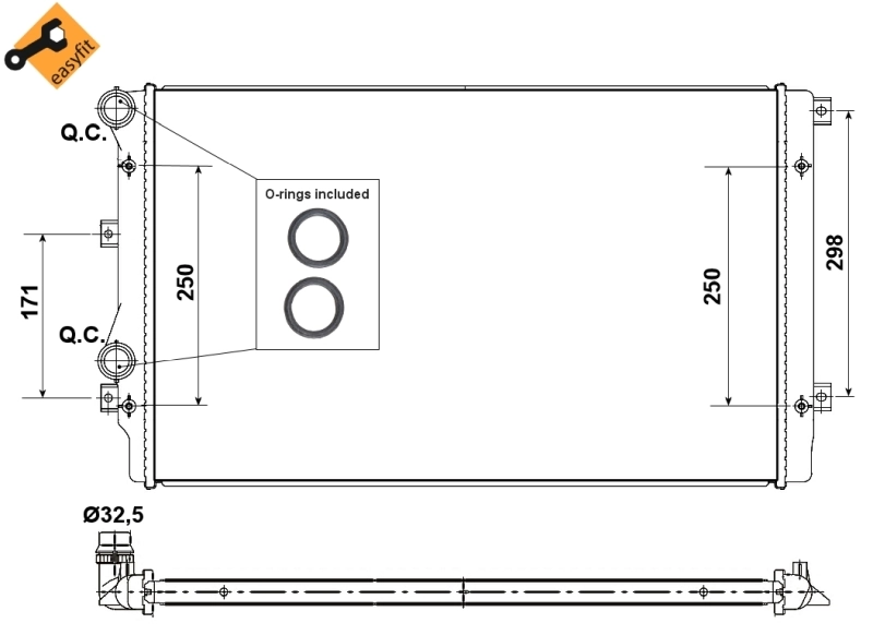 Radiator racire motor