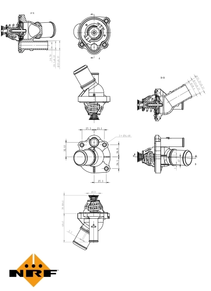 Termostat lichid racire