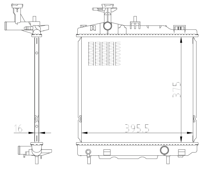 Radiator racire motor