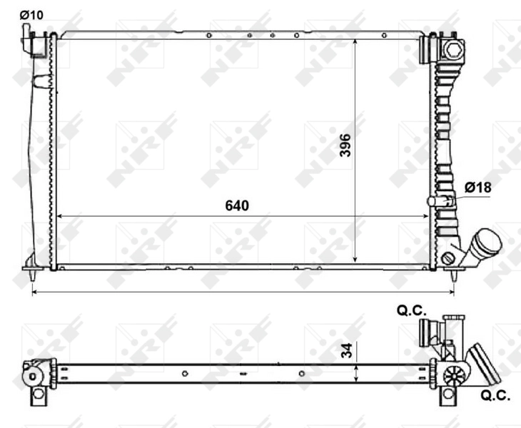 Radiator racire motor