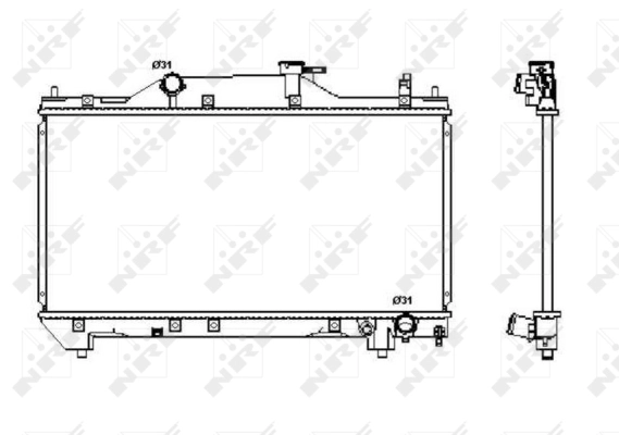 Radiator racire motor