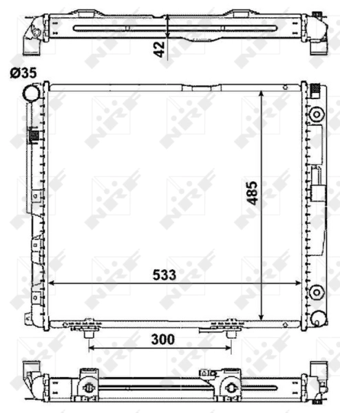 Radiator racire motor