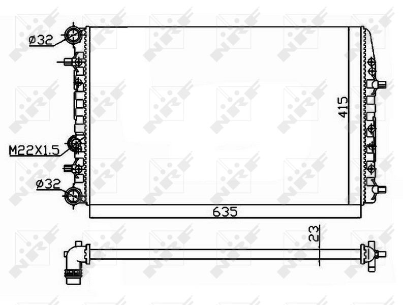 Radiator racire motor