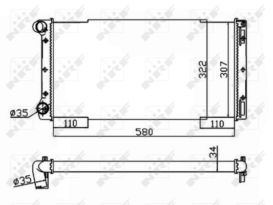 Radiator racire motor