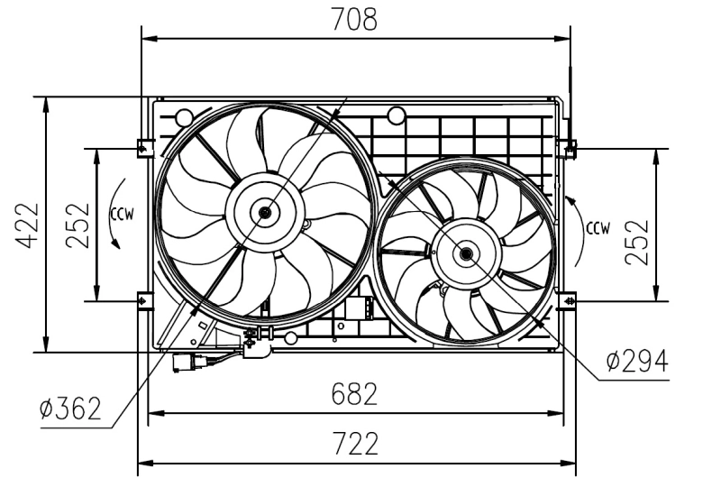 Ventilator radiator racire