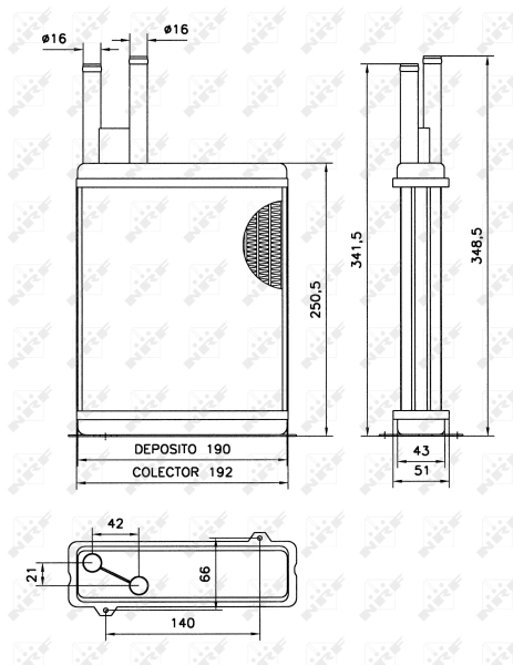 Schimbator caldura incalzire habitaclu