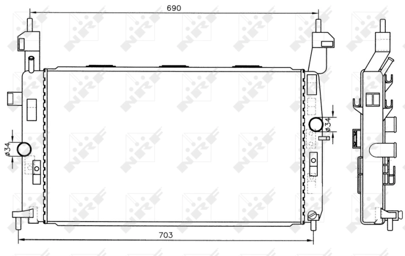 Radiator racire motor