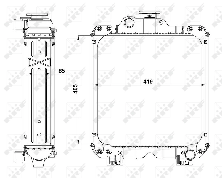 Radiator racire motor