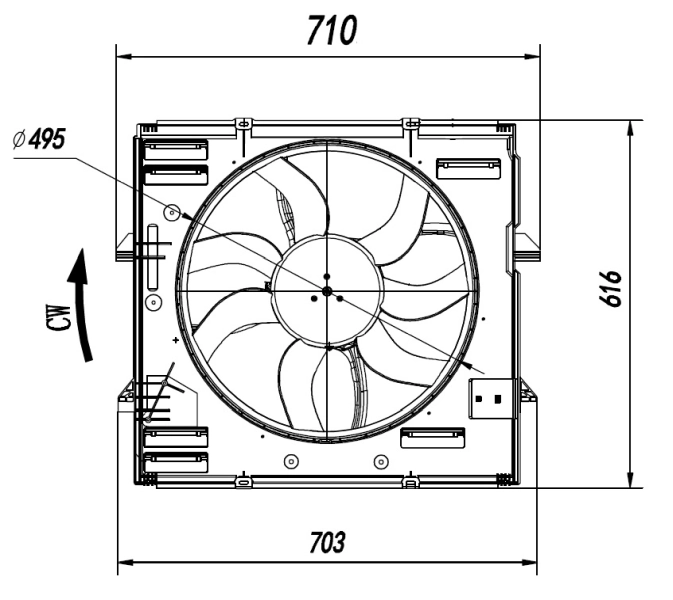 Ventilator radiator racire
